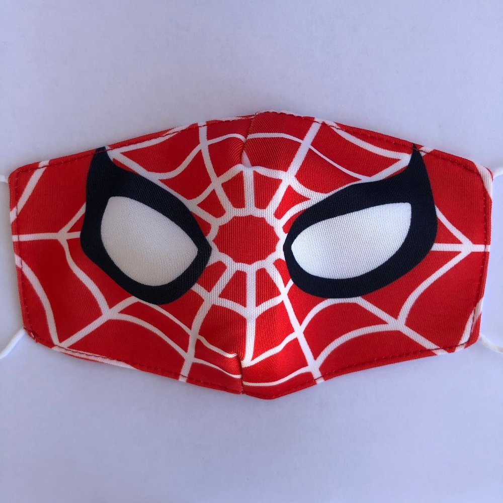 kids face mask spider-man superhero
